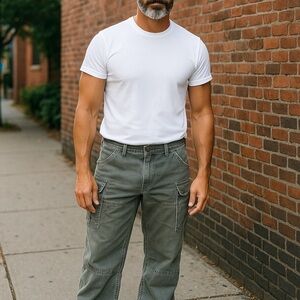 Wrangler Mens Riggs Workwear 38x34 Olive Cargo Pants